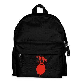 The monster on the red planet - Kids' Backpack - black - Front
