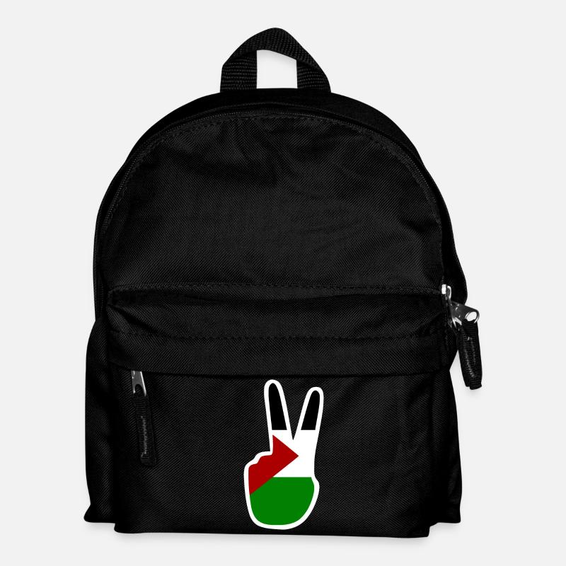 Free palestine - Kinder Rucksack - Schwarz