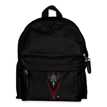 Cyborg corbeau kanji rouge - Sac à dos Enfant - noir - Devant