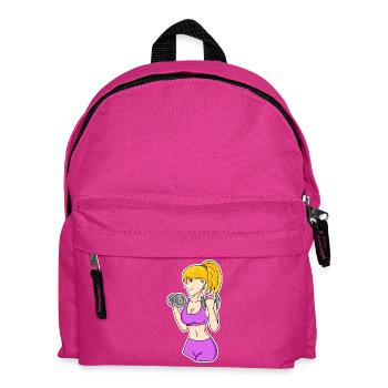 Fitness Femme Haltères - Sac à dos Enfant - fuchsia - Devant