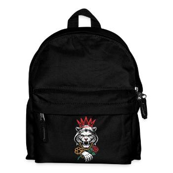 Gangster Tiger Crown Streetwear - Sac à dos Enfant - noir - Devant