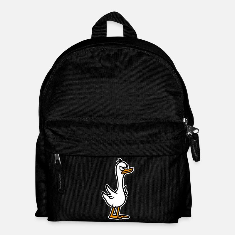 Wütende Gans - Kinder Rucksack - Schwarz