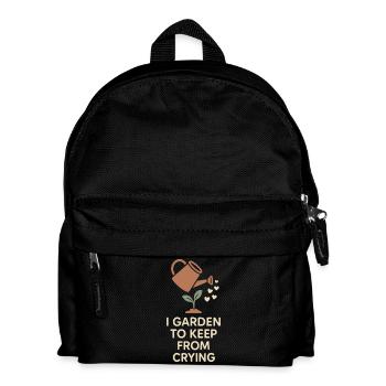 Funny garden humor, plant lover, - Kids' Backpack - black - Front