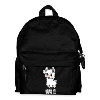 Cute AF! Dieses Lama ist so verdammt niedlich! - Kinder Rucksack - Schwarz - Vorne