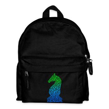 Chess Pieces Chess Set Chess Player - Kids' Backpack - black - Front
