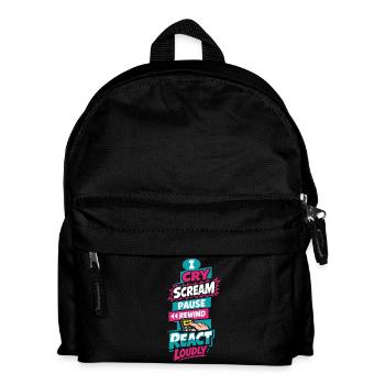 Anime-fangirl Schreit Anime-reaktion - Kinder Rucksack - Schwarz - Vorne