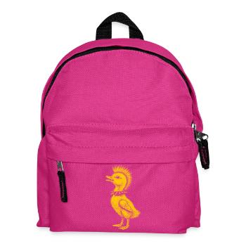 Punk Chick Mohawk Animal Shirt - Kids' Backpack - fuchsia - Front