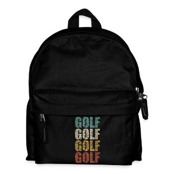 Golf Papa Vater Papa Papa Vintage-Golfer-Geschenk - Kinder Rucksack - Schwarz - Vorne