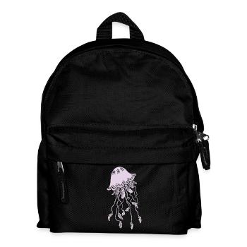 Qualle - Kinder Rucksack - Schwarz - Vorne