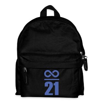 Unendlich durch 21 Millionen Bitcoin Unendlich Wer - Kinder Rucksack - Schwarz - Vorne