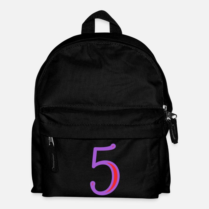 5. 5 ANS. 5e ANNIVERSAIRE. ANNIVERSAIRE 5 ANS - Sac à dos Enfant - noir