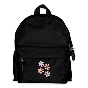 Flower pastel flower flowers pastel flowers lilac - Kids' Backpack - black - Front