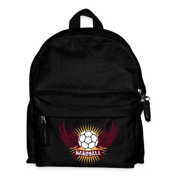 Handball Banner - Kinder Rucksack - Schwarz - Vorne