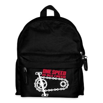 One Speed is all I need - Singelspeed - Kids' Backpack - black - Front