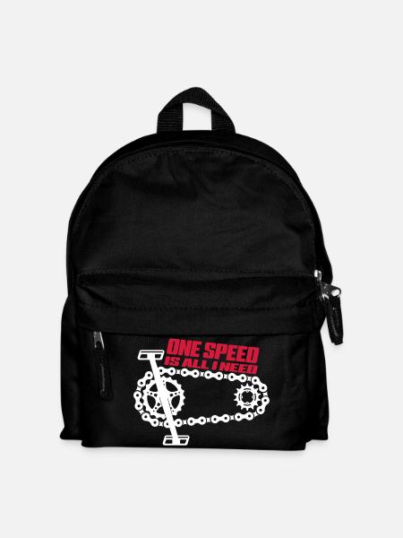 One Speed is all I need - Singelspeed - Kids' Backpack - black