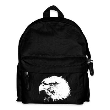tête d'aigle - Sac à dos Enfant - noir - Devant