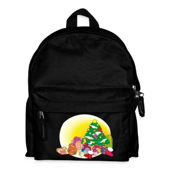 weihnachten winter rentier weihnachtsmann ugly chr - Kinder Rucksack - Schwarz - Vorne