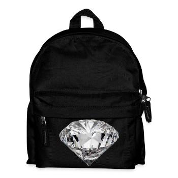 Diamant - Kinder Rucksack - Schwarz - Vorne