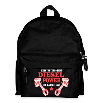 Diesel Power When the turbo is . Tuning shirt - Kids' Backpack - black - Front