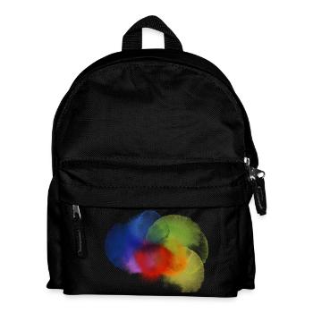 Farbklecks - Kinder Rucksack - Schwarz - Vorne
