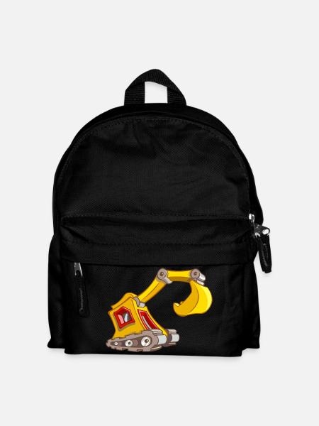 backhoe loader - Kids' Backpack - black