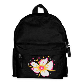 A cherry blossom with pollen - Kids' Backpack - black - Front