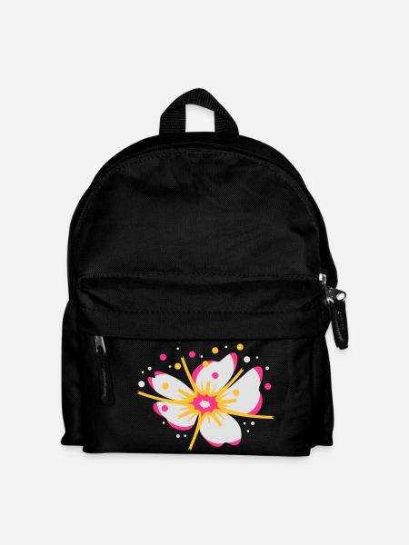 Kirschblüte mit Blütenstaub - Kinder Rucksack - Schwarz
