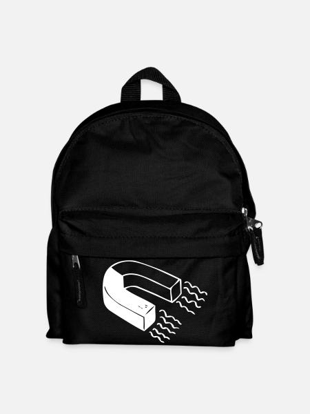 Ein Magnet - Kinder Rucksack - Schwarz