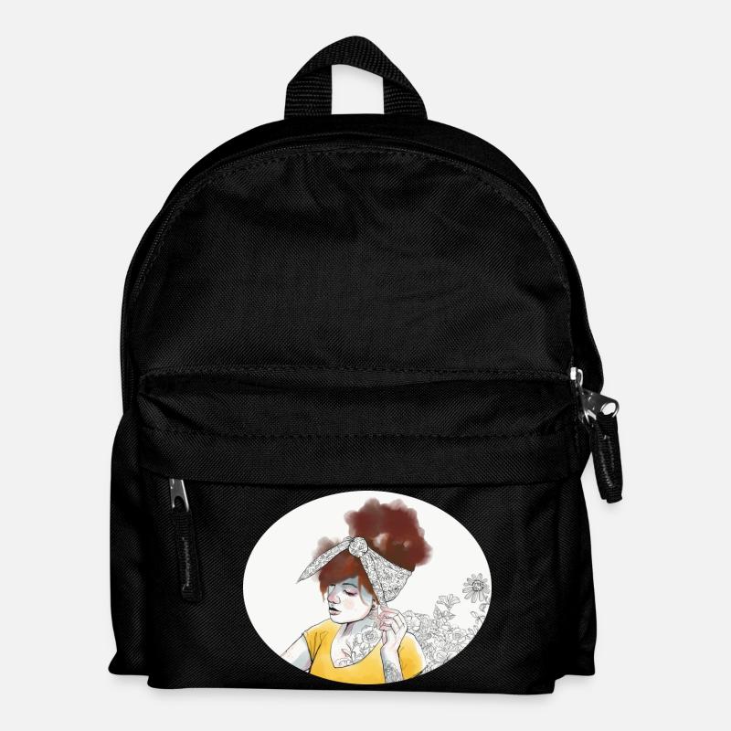 Hairstyle 1 - Kinder Rucksack - Schwarz