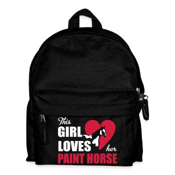 Paint horse - Kids' Backpack - black - Front