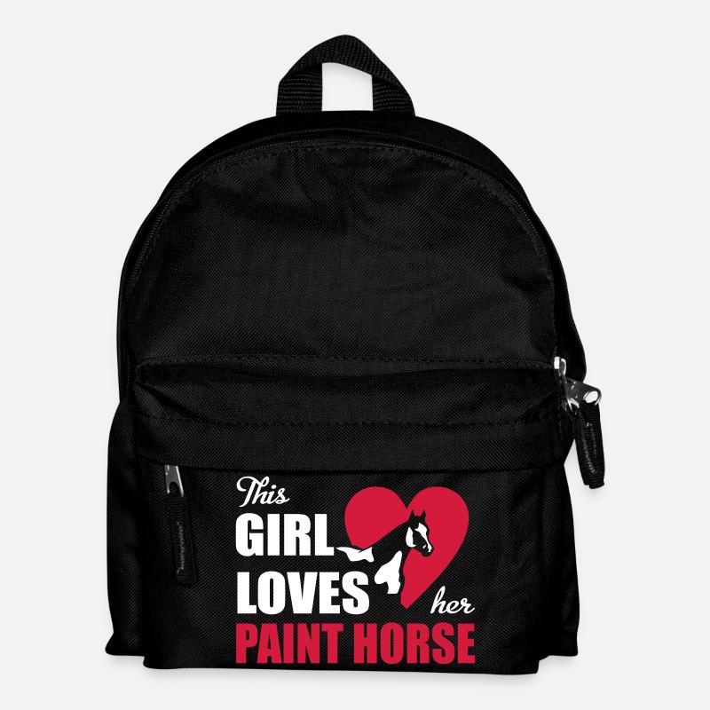Paint Horse - Kinder Rucksack - Schwarz