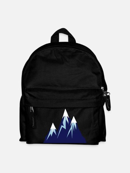 mountains comic - Kinder Rucksack - Schwarz