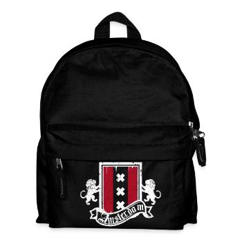 Amsterdam Crest Heraldry Lions - Kinder Rucksack - Schwarz - Vorne