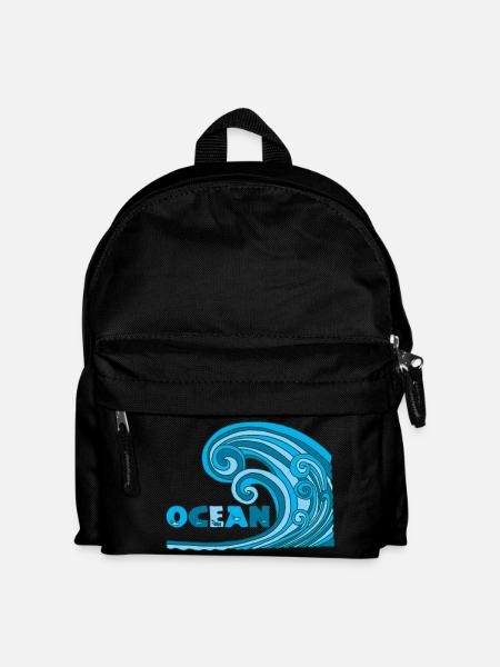 Ozean - Kinder Rucksack - Schwarz