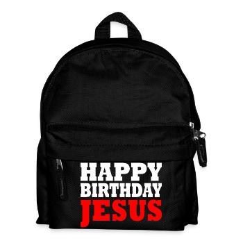 happy birthday jesus - Sac à dos Enfant - noir - Devant