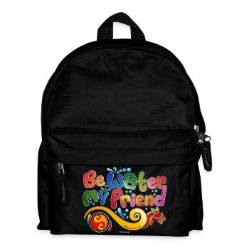Hommage an Bruce Lee - Kinder Rucksack - Schwarz - Vorne
