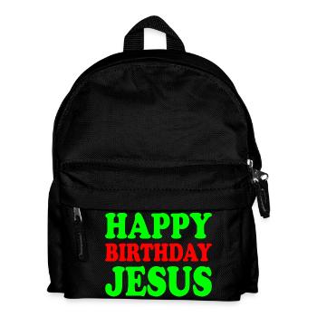 Happy birthday jesus - Sac à dos Enfant - noir - Devant