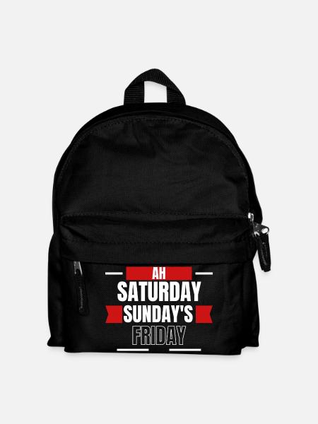 Ah Weekend Days Mashup Tee - Kids' Backpack - black