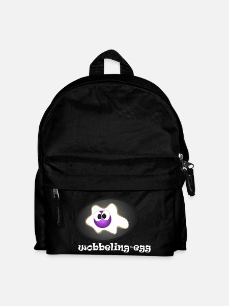 Wobbeling Egg - Kinder Rucksack - Schwarz