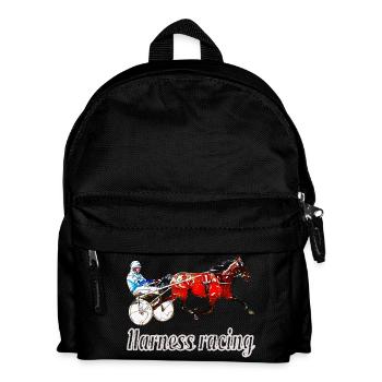 Traber Desgn mit Schrift - Kinder Rucksack - Schwarz - Vorne