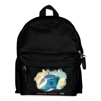 Cruise-Modus Ein | Fans von Kreuzfahrten - Kinder Rucksack - Schwarz - Vorne