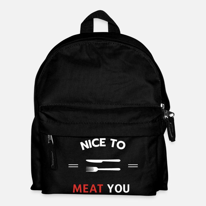 Nice to meat you - Kids' Backpack - black