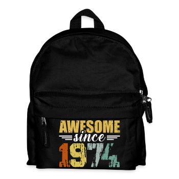 Original 1974 Vintage Jahrgang Geburtstag bday - Kinder Rucksack - Schwarz - Vorne