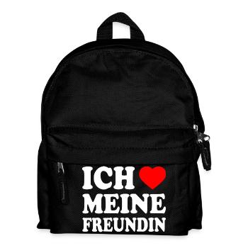 Ich liebe meine freundin - Kinder Rucksack - Schwarz - Vorne