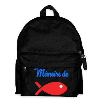 FISH. MEMORY. HUMOR - Kids' Backpack - black - Front