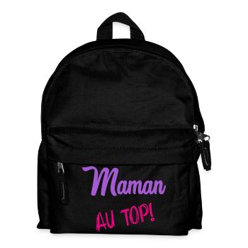 MOM. MOTHER'S DAY. HAPPY MOTHER'S DAY - Kids' Backpack - black - Front