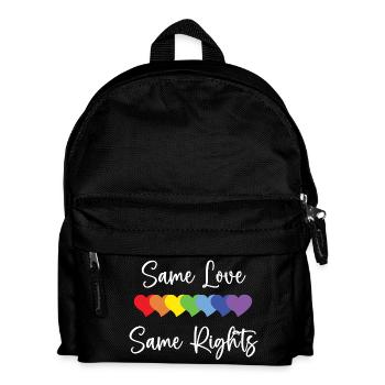 LGBTQ Pride Month - Gleiche Liebe, gleiche Rechte - Kinder Rucksack - Schwarz - Vorne
