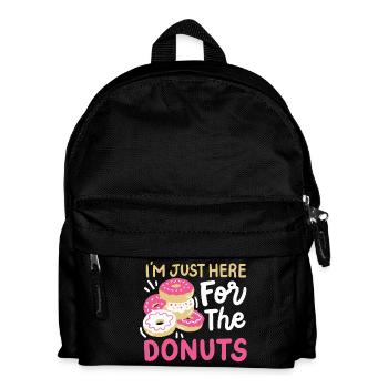 Donuts Donut-Liebhaber - Kinder Rucksack - Schwarz - Vorne