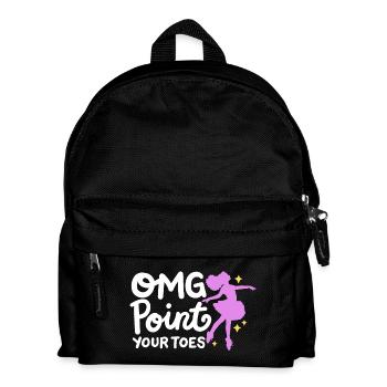 Ballett Tanzen Ballerina - Kinder Rucksack - Schwarz - Vorne