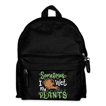 Pflanzen Gartenarbeit - Kinder Rucksack - Schwarz - Vorne